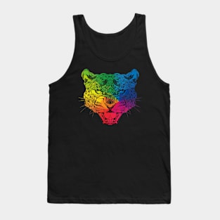 Color splicing tiger head Tank Top